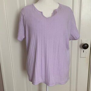 XL Westbound short sleeve lavender T-shirt